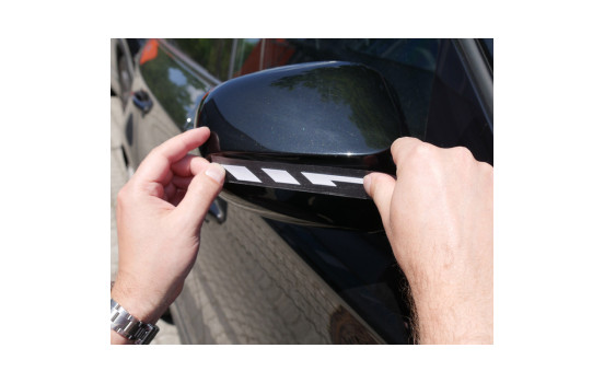 Pin Striping Foliatec para carcasas de retrovisores en blanco - Ancho = 1,3 cm: 2 x 35,5 cm, Imagen 4