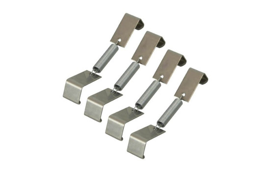 Juego de abrazaderas para matrícula Carpoint de 4 piezas