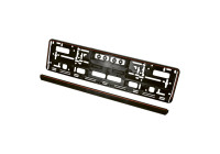 Placa base larga con borde rojo