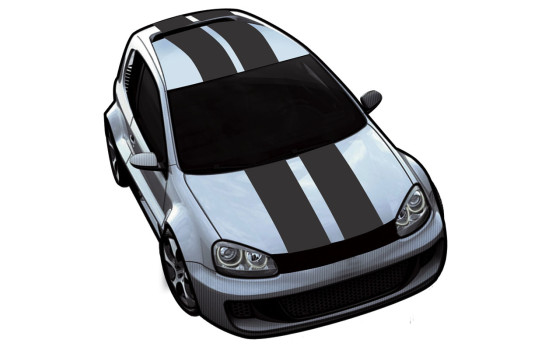 ViperStripes negro mate - juego de 2 - largo 500 cm / ancho 10 cm, Imagen 2
