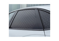 Adhesivo para ventana Foliatec Honeycomb - Juego de 3 (75 x 50 cm) - Negro brillante