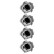 Juego de pegatinas BulletHoles - negro/metal - 4 x 8 x 7 cm, Miniatura 2