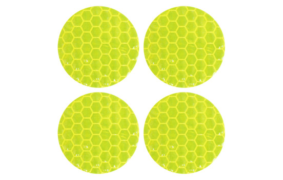 Juego de pegatinas reflectantes Simoni Racing - Amarillo - Juego de 4, Imagen 2