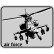 Pegatina AutoTattoo Helicóptero 3D Cromada - 7,4 x 5,8 cm, Miniatura 2