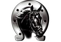 Pegatina Caballo + Herradura - 6x7cm