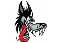 Pegatina Lobo - 8x10cm