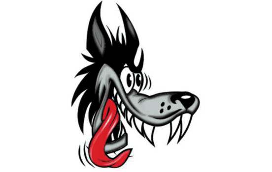 Pegatina Lobo - 8x10cm