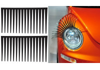 Pestañas autoadhesivas para faros delanteros Simoni Racing - Negras - Juego de 2