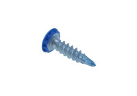 Tornillo antirrobo para matrícula - azul - 20 piezas - 6x23 mm