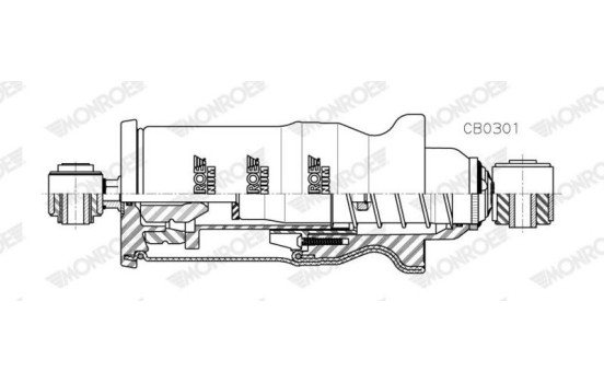 Amortiguador, suspensión de cabina, Imagen 2