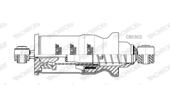 Amortiguador, suspensión de cabina, Imagen 2