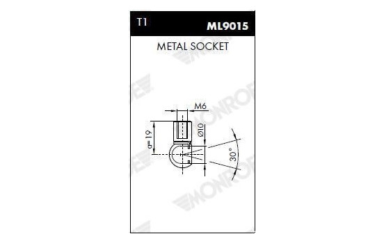 resorte de gas, maletero ML5837 Monroe