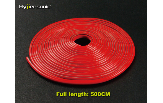 Franja roja flexible clásica 0,3x500cm (con cinta 3M), Imagen 2