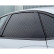 Adhesivo para ventana Foliatec Honeycomb - Juego de 3 (75 x 50 cm) - Negro brillante