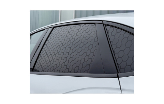 Adhesivo para ventana Foliatec Honeycomb - Juego de 3 (75 x 50 cm) - Negro brillante