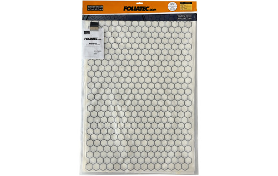 Adhesivo para ventana Foliatec Honeycomb - Juego de 3 (75 x 50 cm) - Negro brillante, Imagen 4
