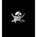 Pegatina de níquel 'Calavera Pirata' - 66 x 55 mm