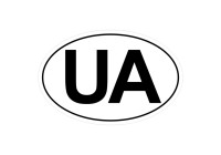 Pegatina de tatuaje para coche UA - 16 x 10,5 cm