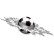 Pegatina gráfica de fútbol estrellado - 24 x 7 x 5 cm, Miniatura 2