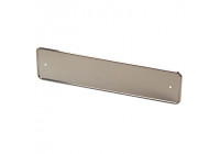 Portamatrículas de acero inoxidable cromado 52x11cm por pieza