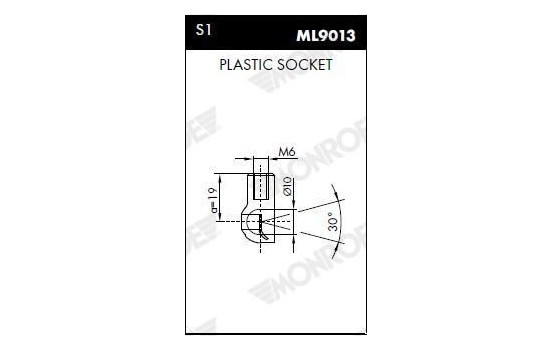 resorte de gas, maletero ML5691 Monroe, Imagen 3