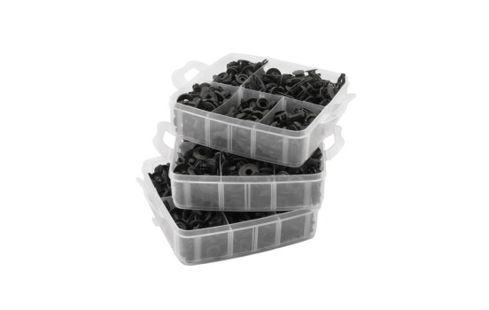 Caja surtida con clips para automoción - 630 piezas surtidas + alicates de (des)montaje, Imagen 2