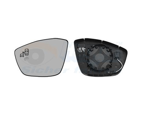 Cristal de espejo, retrovisor exterior 0937835 Hagus