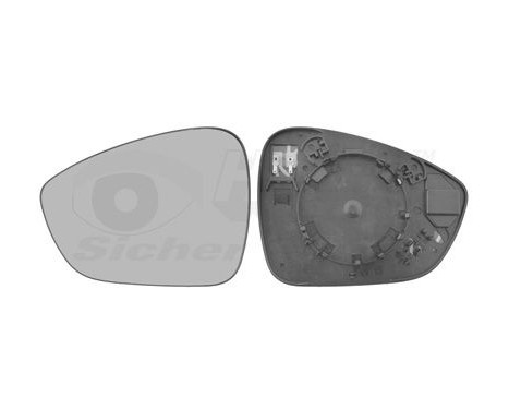 Cristal de espejo, retrovisor exterior 0954837 Hagus