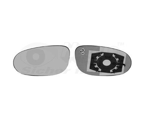 Cristal de espejo, retrovisor exterior 1780837 Hagus