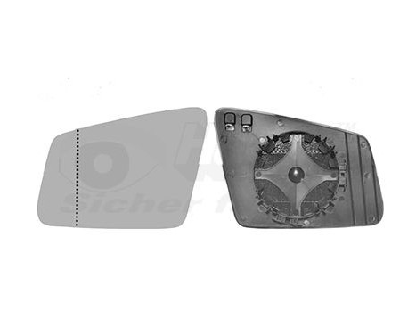 Cristal de espejo, retrovisor exterior 3044837 Hagus