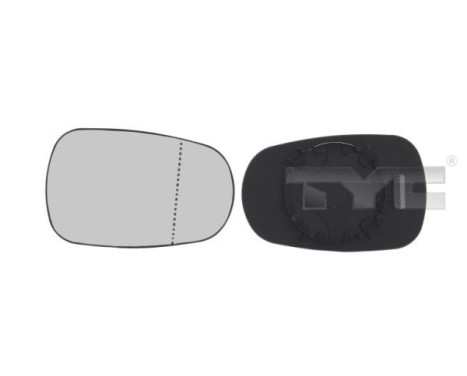 Cristal de espejo, retrovisor exterior 324-0008-1 TYC