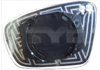 Cristal de espejo, retrovisor exterior 332-0058-1 TYC