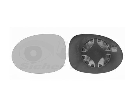 Cristal de espejo, retrovisor exterior 4342835 Hagus