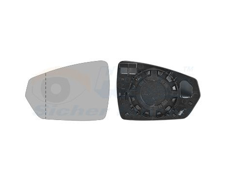 Cristal de espejo, retrovisor exterior 5751831 Hagus