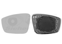 Cristal de espejo, retrovisor exterior 7617837 Hagus