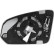 Cristal de espejo, retrovisor exterior 7662126 Diederichs