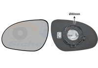 Cristal de espejo, retrovisor exterior 8207835 Hagus