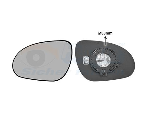 Cristal de espejo, retrovisor exterior 8207835 Hagus