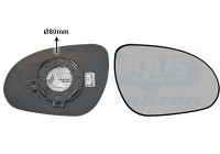 Cristal de espejo, retrovisor exterior 8207836 Hagus