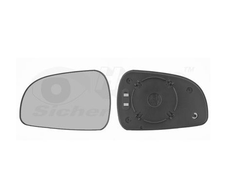 Cristal de espejo, retrovisor exterior 8245831 Hagus