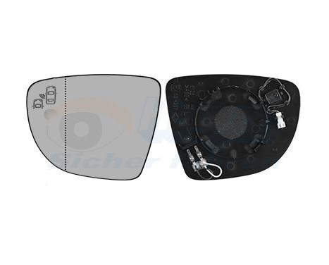 Cristal de espejo, retrovisor exterior *HAGUS* 4420835