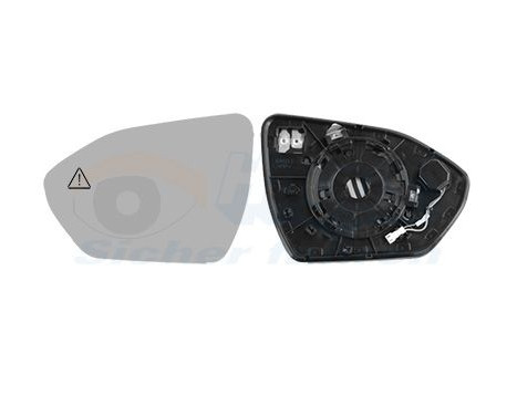 Cristal de espejo, retrovisor exterior *HAGUS* 8296835