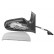 Espejo retrovisor eléctrico izquierdo, plegable desde '032008 3792827 Hagus