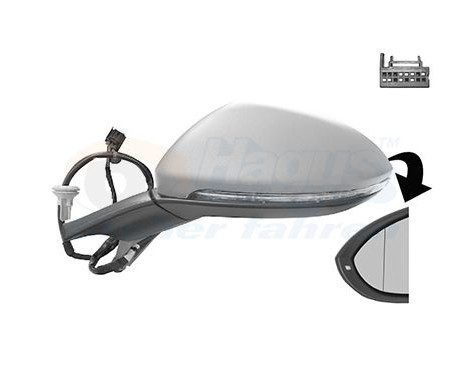 Retrovisor exterior con bobina eléctrica 5766815 Hagus