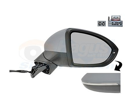 Retrovisor exterior con bobina eléctrica 5769808 Hagus