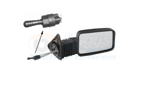 Retrovisor exterior DERECHO COMPLETO 7/89+ 4039814 Hagus, Imagen 3