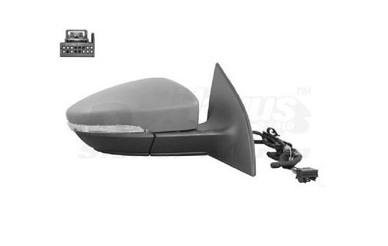 Retrovisor exterior derecho eléctrico con imprimación, calefactable, 6 pines 5849808 Hagus, Imagen 2