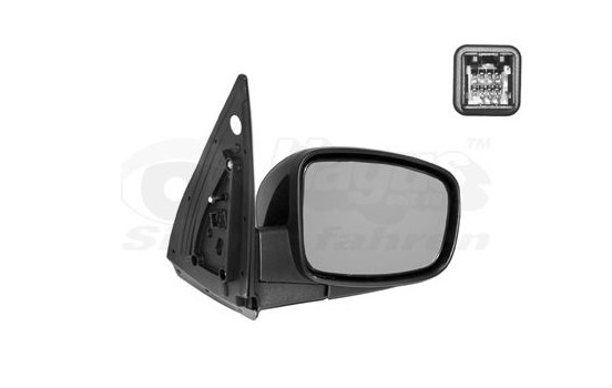 Retrovisor exterior derecho eléctrico NEGRO 8208806 Hagus, Imagen 2