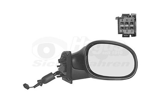 Retrovisor exterior derecho eléctrico no CALEFACTADO con ORIFICIO PARA SENSOR 0925808 Hagus, Imagen 2
