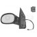Retrovisor exterior eléctrico izquierdo 0917805 Hagus, Miniatura 2